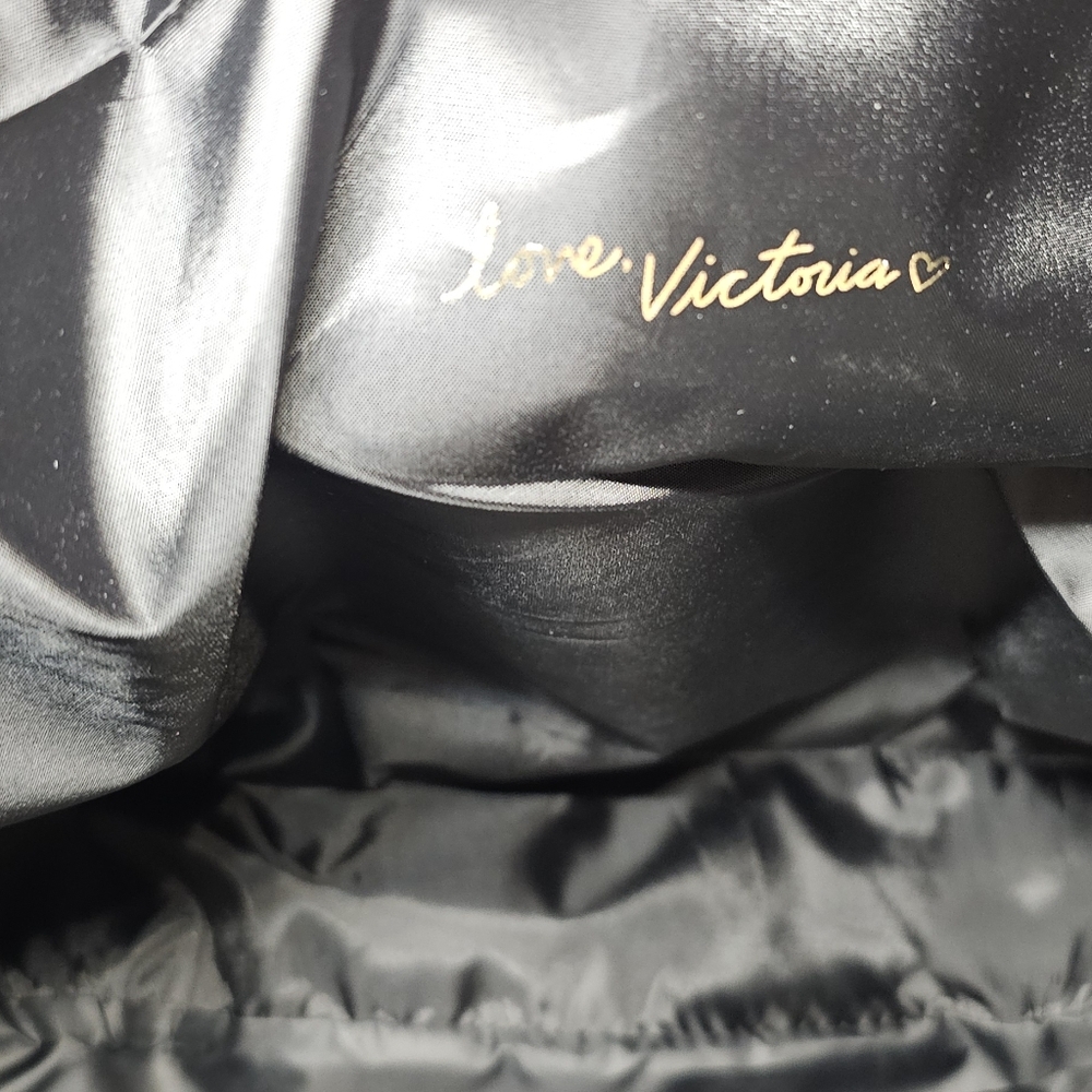 New Victoria's Secret Black & Multi Seo Tote/Weekender 16"X13"X5.5" - Picture 6 of 8